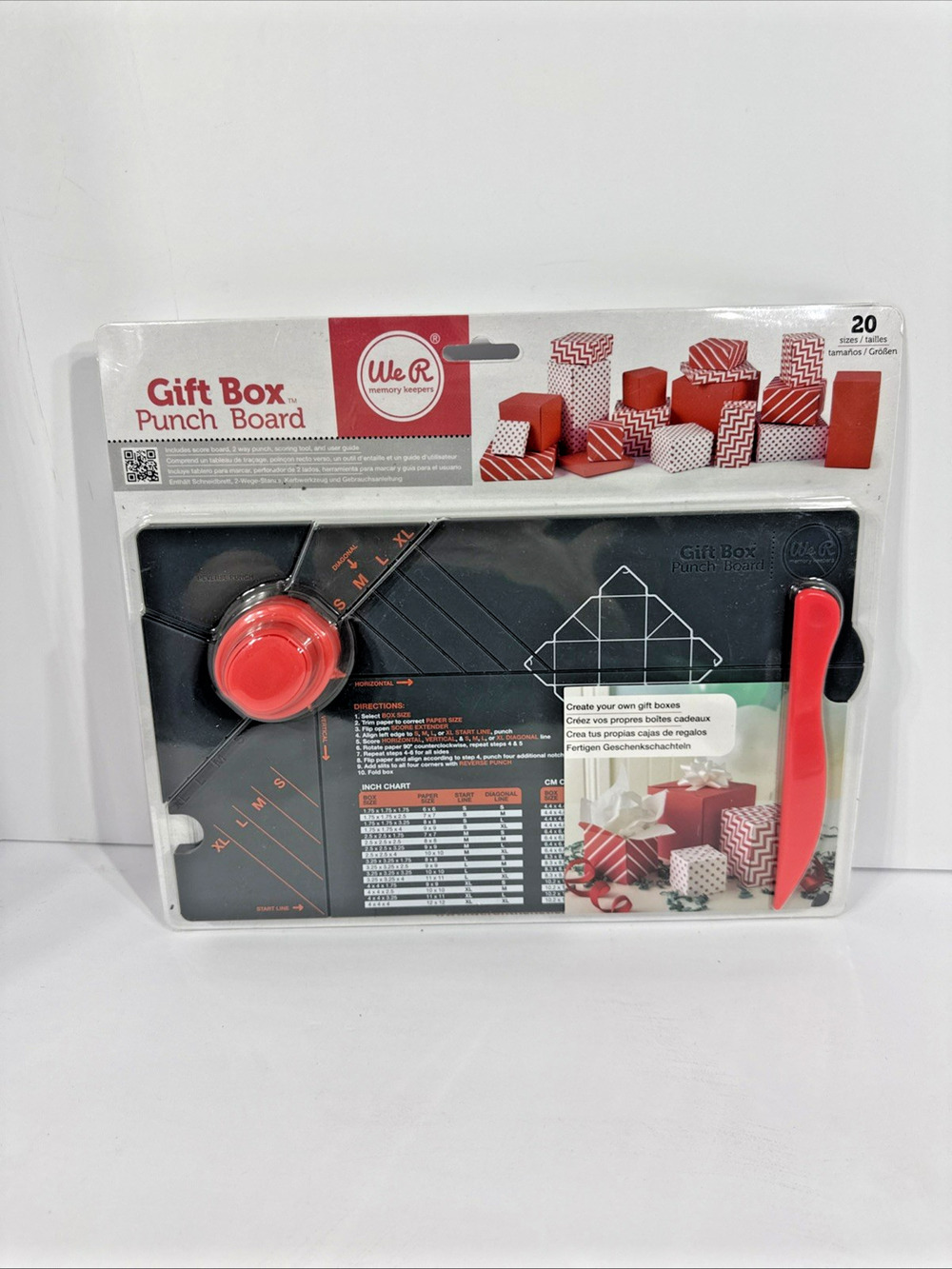 NEW We R Memory Keepers Gift Box Punch Board Creative Gift Wrapping NIP